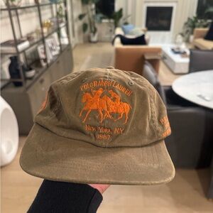 Pre owned vintage Polo Ralph Lauren Olive Green Cap
